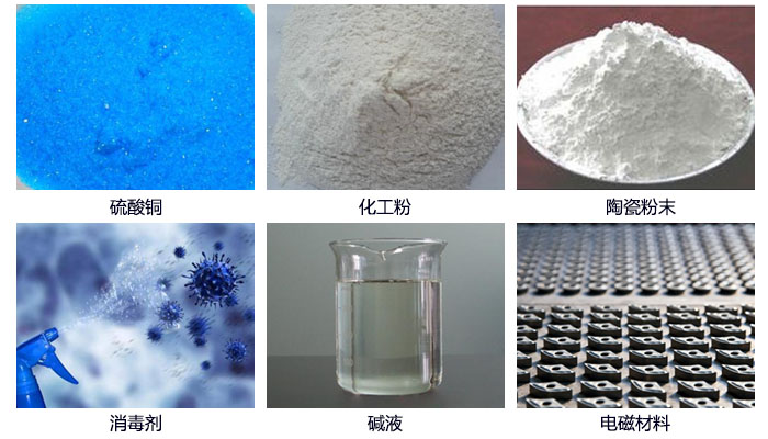 塑料防腐蝕振動篩結構介紹:束環,網架,振動電機,底筒,出料口,進料口等。